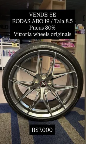 Rodas Vittoria FF117 5x112 Aro 19 com pneu
