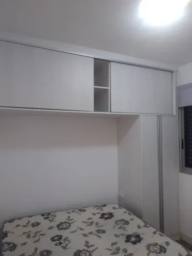 semi mobiliado, armario - fogao, geladeira, cama