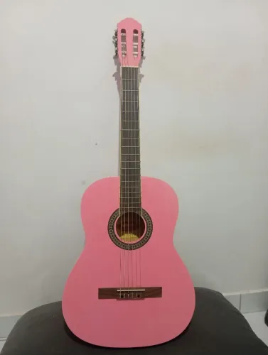 Violão rosa Madrid Modelo MD-100PK