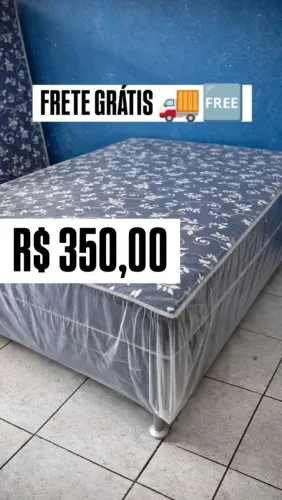 FRETE GRÁTIS - CAMA BOX 14CM DE ESPUMA 