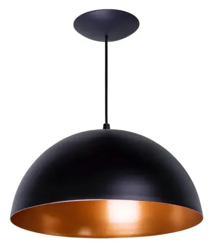 Pendente Preto com Bronze