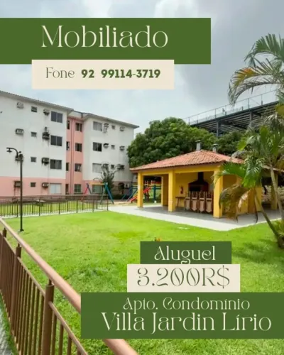 Apto. Condomínio Villa Jardin Lírio - Mobiliado (Aluguel)