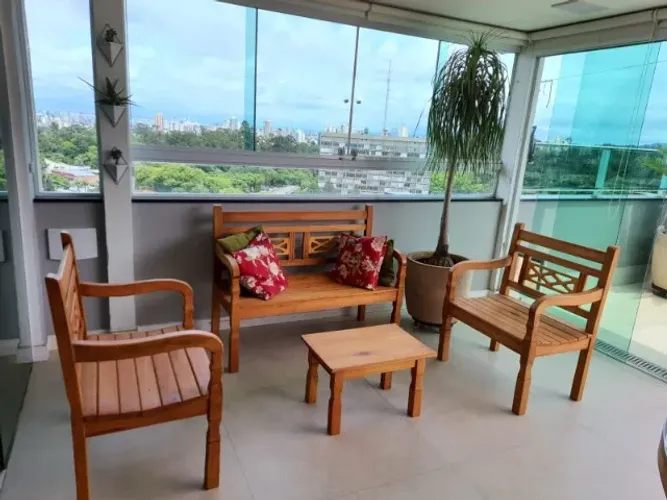Jogo Bancos Rústicos 4 Lugares + Mesa de centro - Promoção
