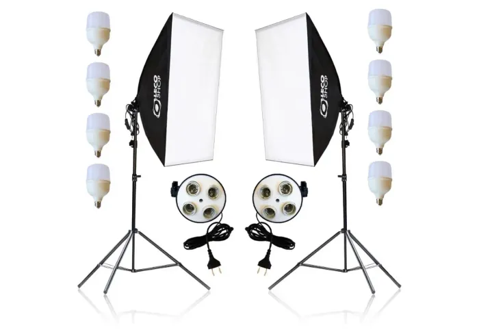 Kit Softbox Iluminação Contínua 