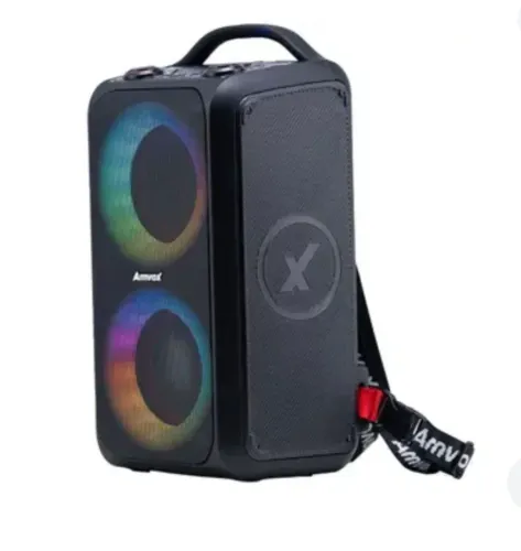 Caixa amplificada nova com bateria aca 600 bagvox