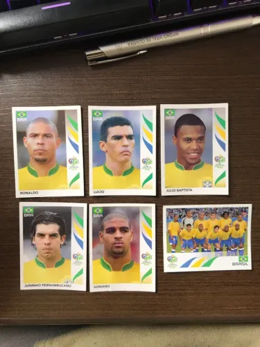 Figurinhas Copa 2006! Ronaldo Fenômeno, seleção e mais