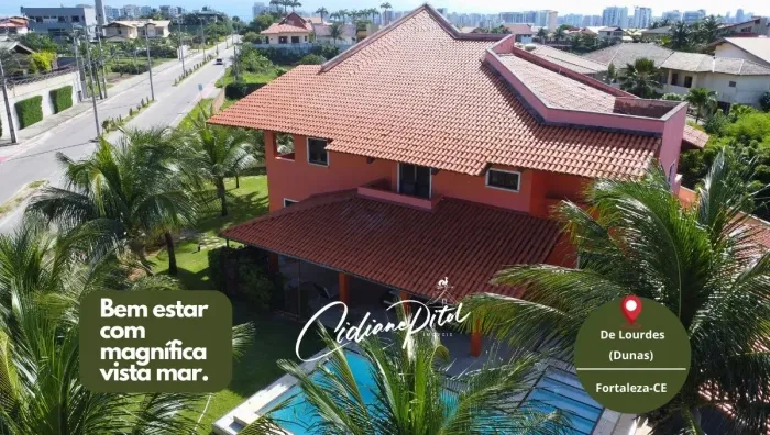 LINDA CASA ALTO PADRÃO COM MAGNÍFICA VISTA MAR
