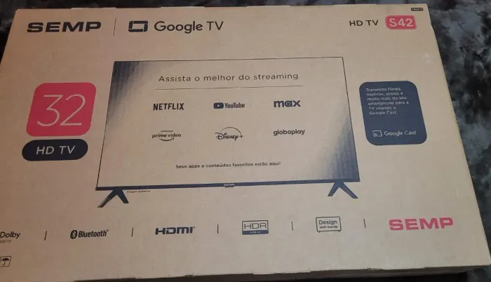 Smart tv 32 semp nova lacrada