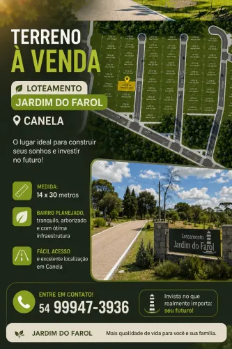 Terreno no loteamento jardim farol canela
