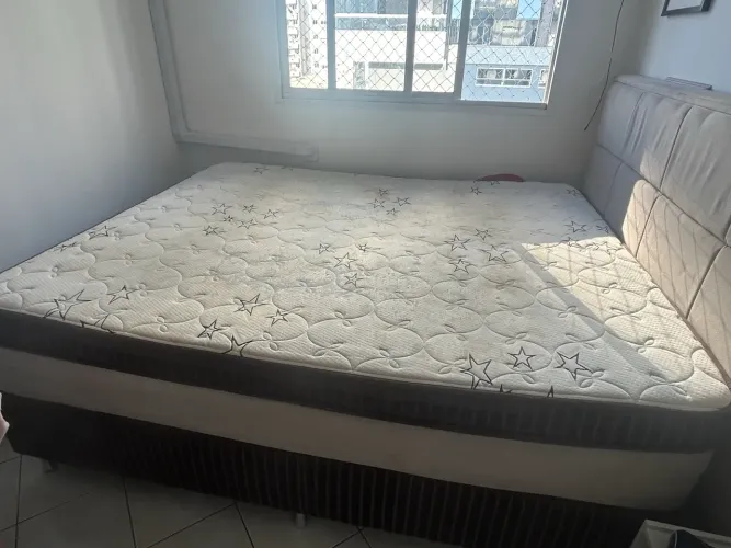 Box + colchão + pillow top queen size