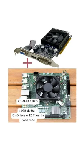 Kit amd 4700S (octa core e 16gb de RAM) + GT610 (2gb VRAM)