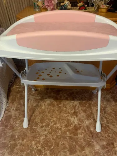Trocador de bebê Galzerano Premium rosa.