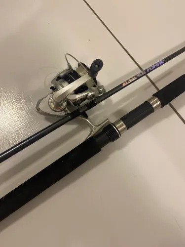 Kit de Pesca Completo - Vara Albatroz Caranha 180 + Molinete Arena 2000