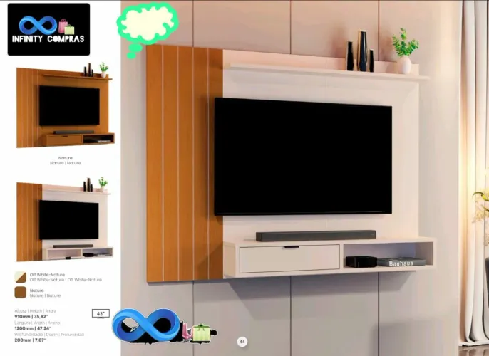 Painel de tv 44 polegadas 