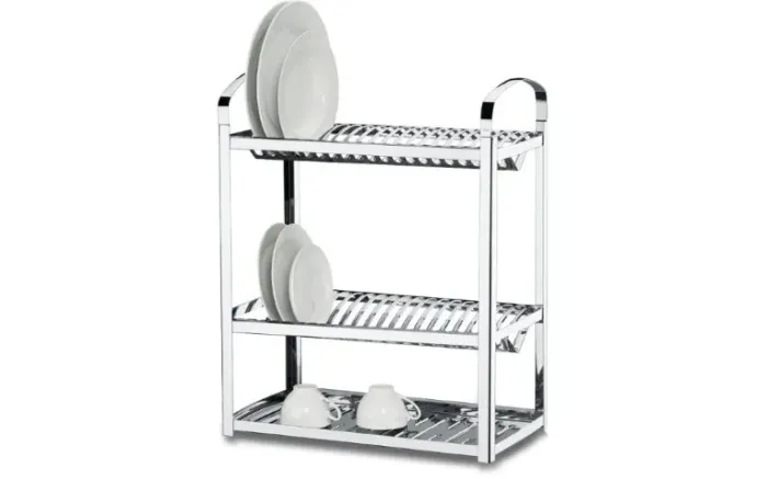 Escorredor Inox Profissional para 40 Pratos