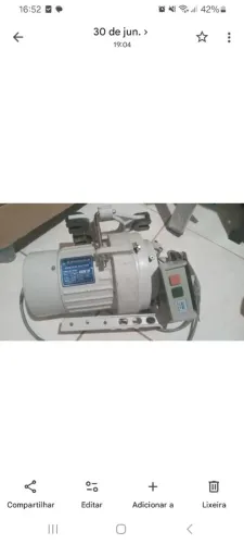 Motor de máquina costura reta industrial lanmax 400w 