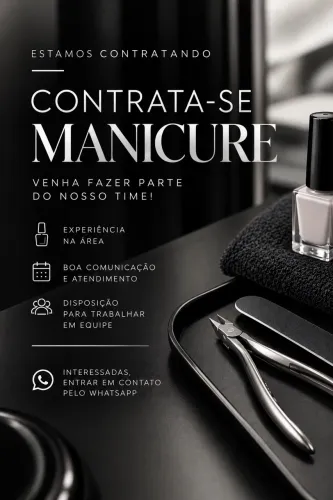 contrate-se manicure