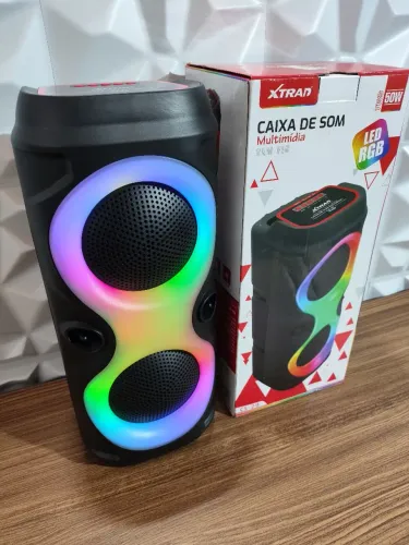Caixa de Som Bluetooth Portátil - 50W RGB