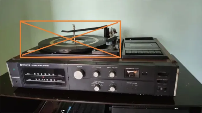 Partes/Peças: Sanyo GXT-4505 - leia atentamente a descrição - sem toca-discos