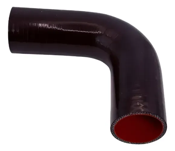 Mangote Silicone Curva 90 Id 2 X 300 Mm Longa Preto