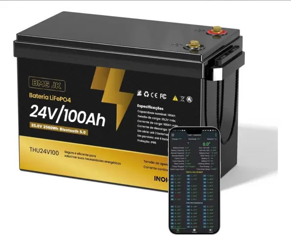 Bateria 24v 100a Inohouse 5 anos de garantia