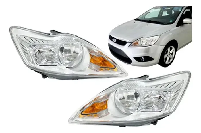Farol Ford Focus 2009 2010 2011 2012 2013 2014 Cromado Novo
