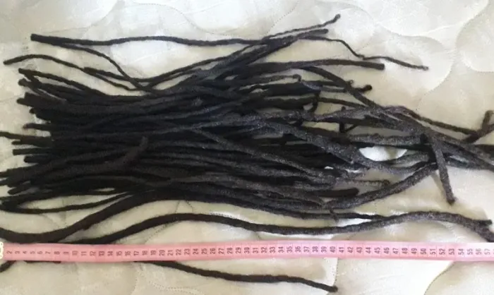 Cabelo dread natural, limpo, sem cera