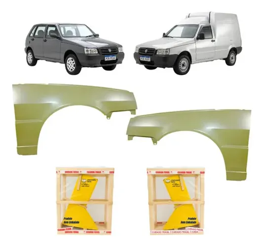 Par Paralama Fiat Uno Fiorino 2006 2008 2009 2010 A 2013