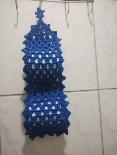 Porta papel higiênico de crochê