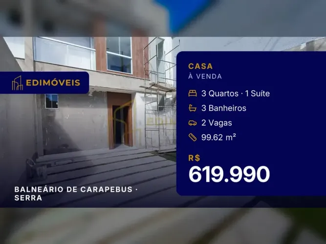 Casa Duplex com Ambientes Amplos e Iluminados em Balneário de Carapebus