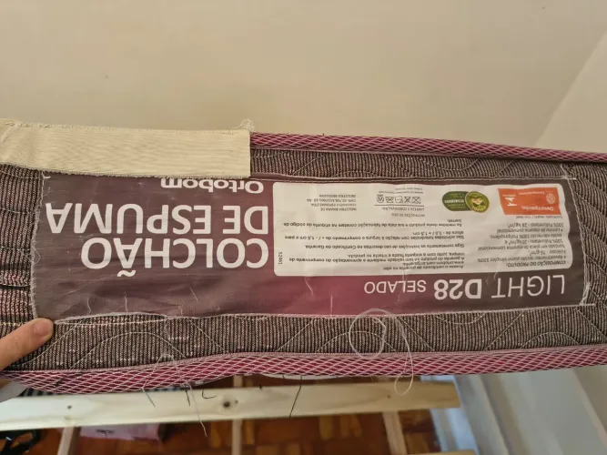 Colchão Ortobom Solteiro D28 Selado 88x188 cm - Bom Estado