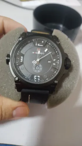 Relógio masculino NAVIFORCE esportivo preto