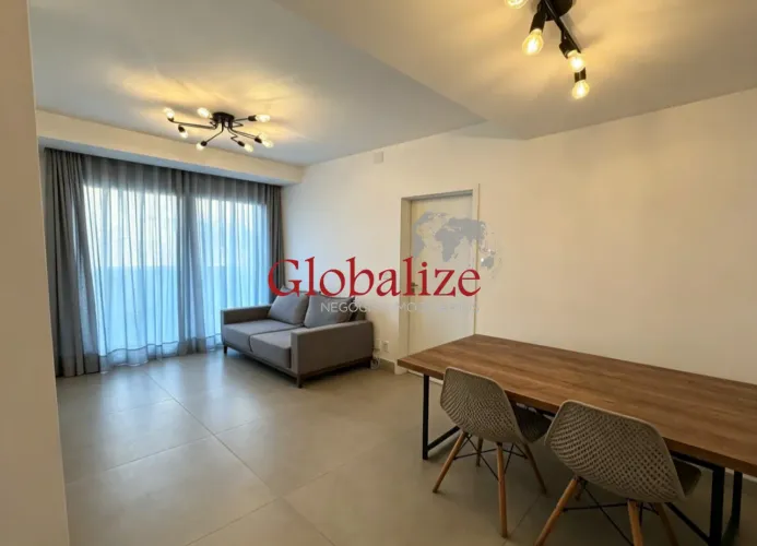 Apartamento mobiliado para locação R$ 6.000,00 1 dormitório, 2 banheiros, 1 suíte, 1 vaga