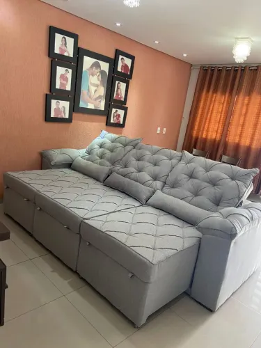 Sofá retrátil e reclinável moderno!