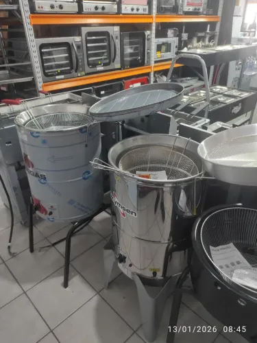 Bh fritadeira industrial água e óleo