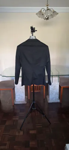 Blazer Cia do Terno Preto - Tamanho P Adulto