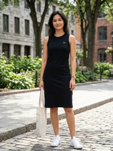Vestido Lacoste preto P excelente estado