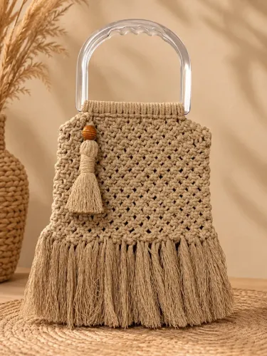 Bolsa Artesanal de Macramê