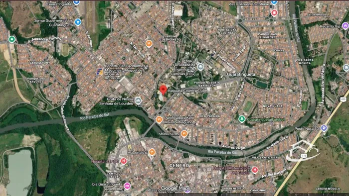 Terreno com 1.865 m² próximo ao Clube Itaguará em Guaratinguetá à Venda