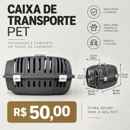 Caixa de transporte Pet