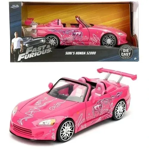 Velozes e Furiosos Honda S2000 Rosa Suki. Escala 1/32