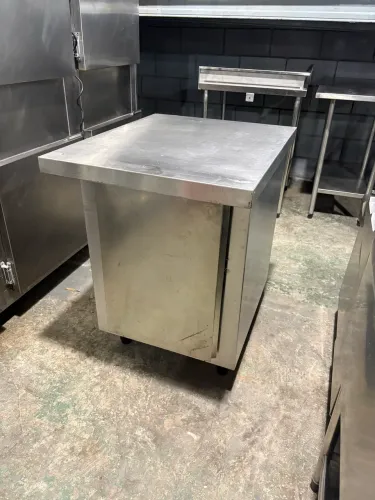 Bancada de Inox com Armário Elvi (Aceito Cartão) 