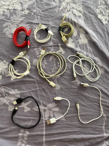 Lote 9 Cabos USB para Samsung / USB-C - Funcionando