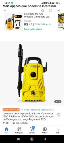 LAVADORA DE ALTA PRESSÃO WAP