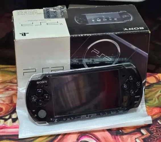 Console PSP 3010 Piano Black Completo Desbloqueado