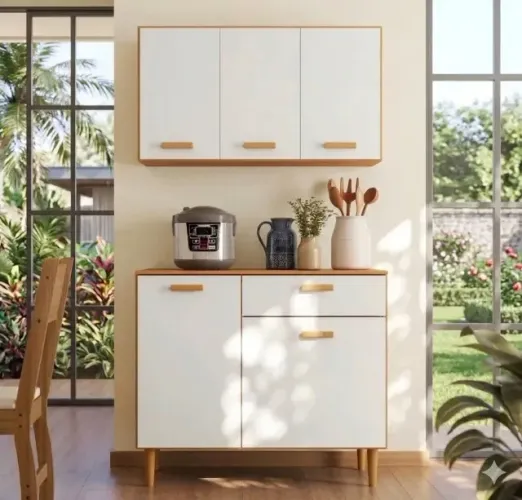 Kit Armário Ester Cozinha Compacta Entrega Grátis
