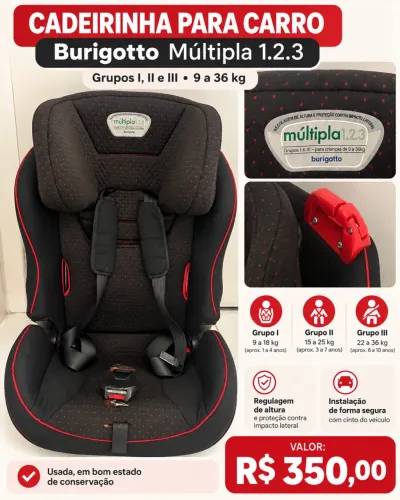 Venda cadeira Burigotto múltipla 123