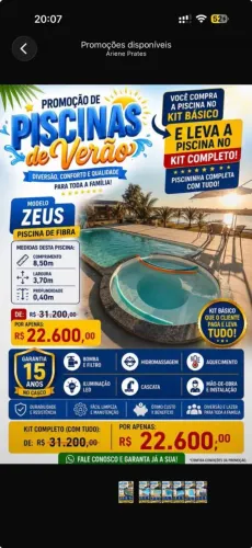 O sonho de ter sua piscina confira nossa promoção