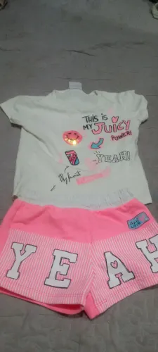 Conjunto rosa lindo para vc menina