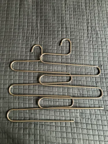 Dupla de cabides calças inox reforçados